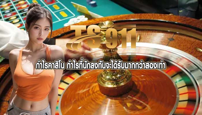 กำไรคาสิโน กำไรที่นักลงทันจะได้รับมากกว่าสองเท่า