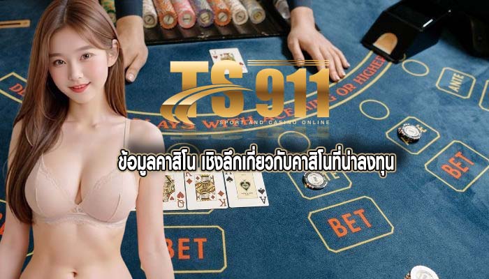 ข้อมูลคาสิโน เชิงลึกเกี่ยวกับคาสิโนที่น่าลงทุน